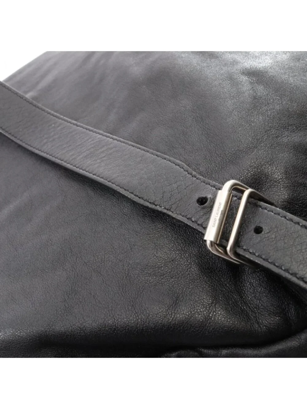 Saint Laurent Paris Backpack Festival Fringe Black Leather